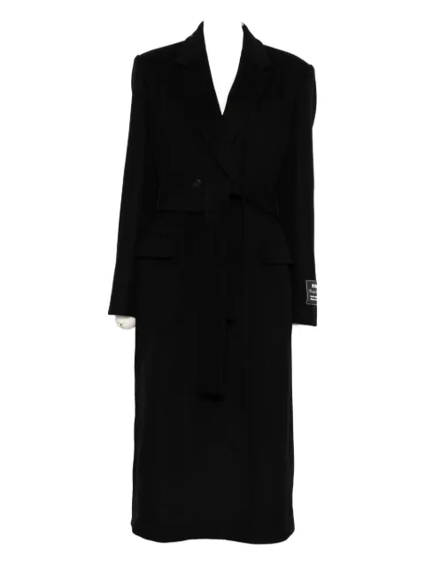 MSGM belted notched coat