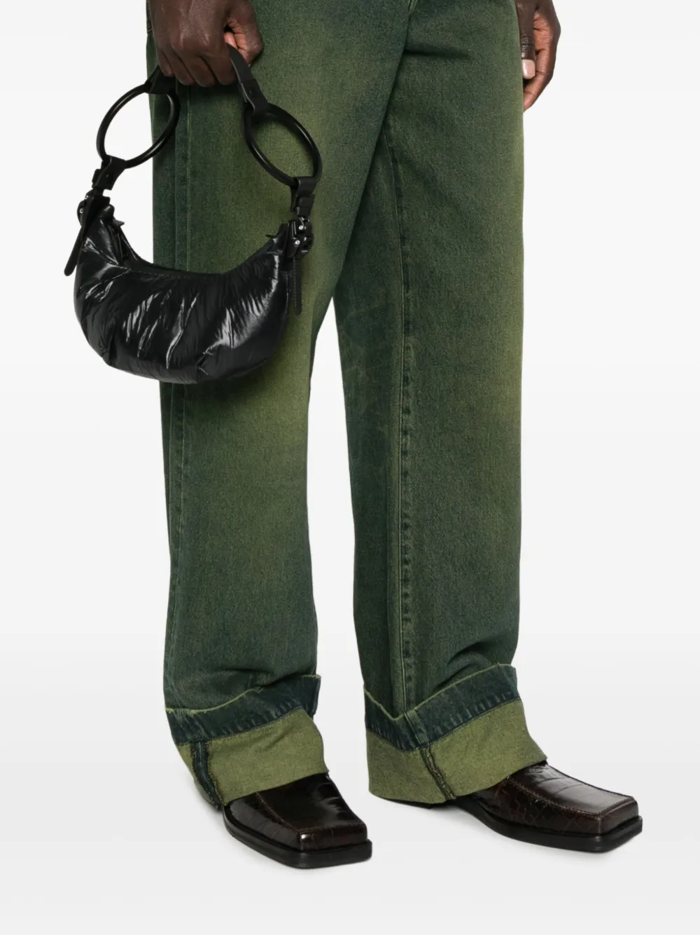 Innerraum ring-handle shoulder bag - Zwart