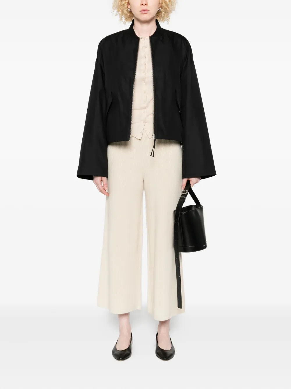 JOSEPH Geribbelde broek - Beige