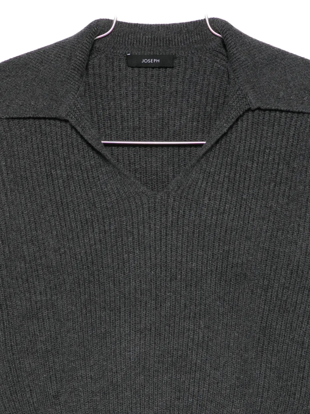 Joseph Open Neck Long Sleeves New Cardigan Stitch Rws In Gray