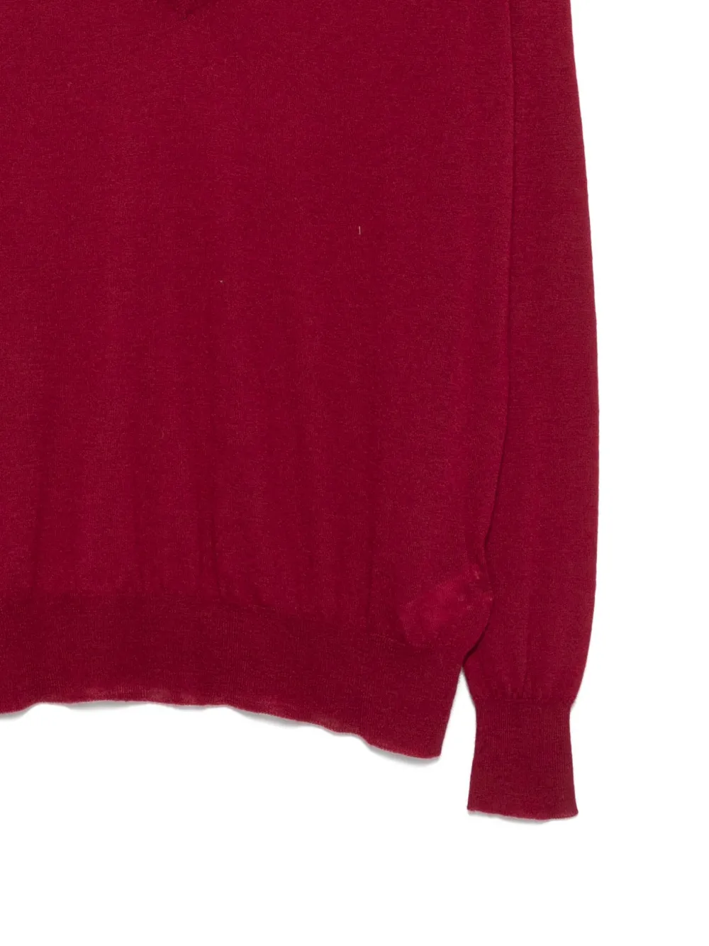 Joseph Cashmere Cashair V-neck Sweater In Red