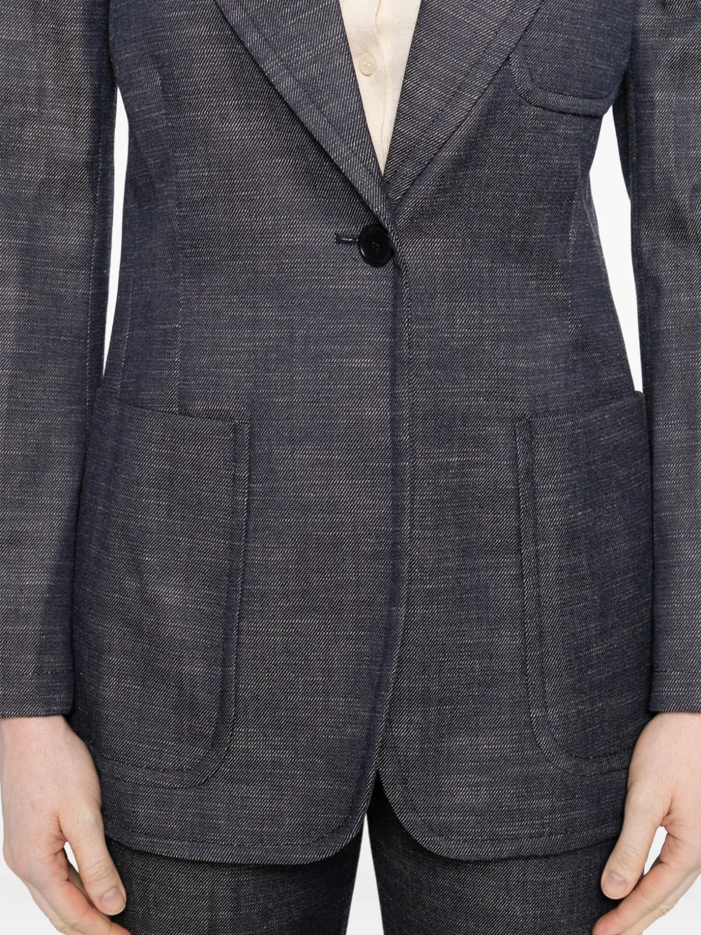 Joseph Patch-pocket Single-breasted Blazer In Gray