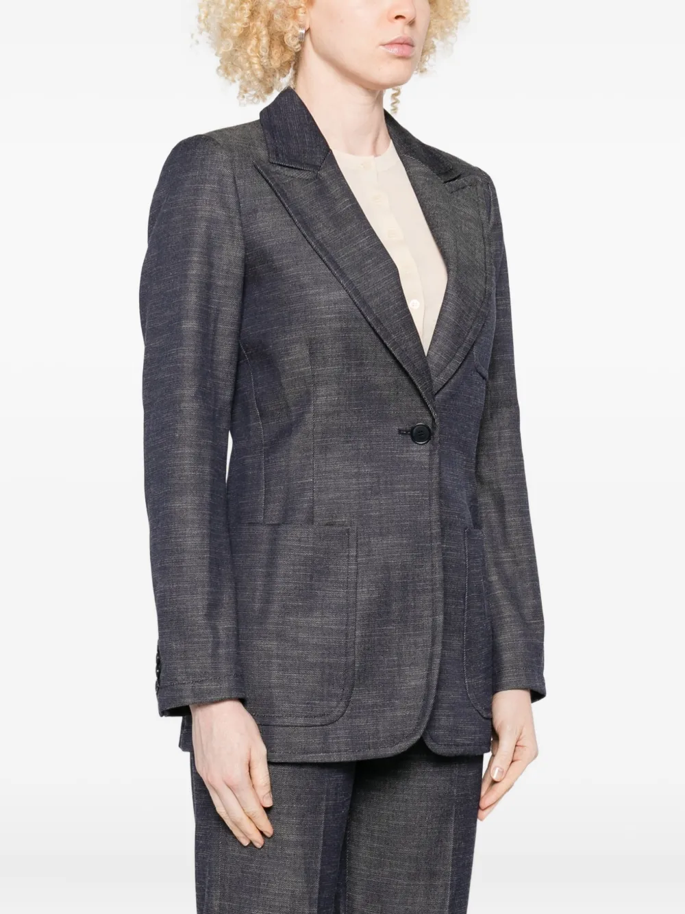 Joseph Patch-pocket Single-breasted Blazer In Gray