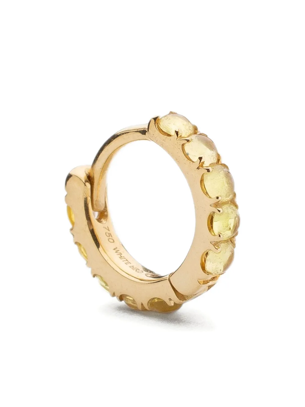 We by WHITEbIRD 18K yellow gold sapphire earring - ゴールドトーン We by WHITEbIRD 18K yellow gold sapphire earring - ゴールドトーン