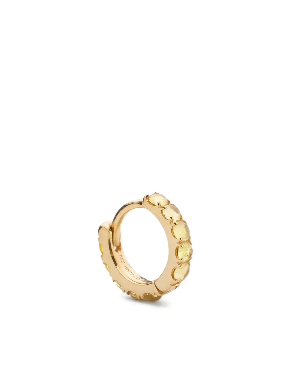 We by WHITEbIRD 18K yellow gold sapphire earring - ゴールドトーン We by WHITEbIRD 18K yellow gold sapphire earring - ゴールドトーン