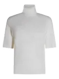 Allude turtleneck short-sleeve sweater - Neutrals