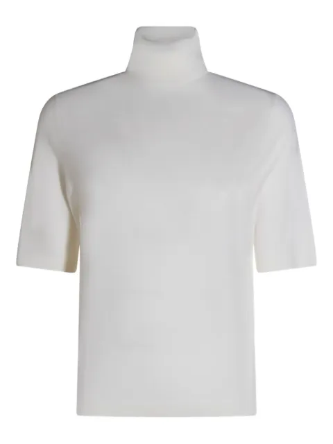 Allude turtleneck short-sleeve sweater
