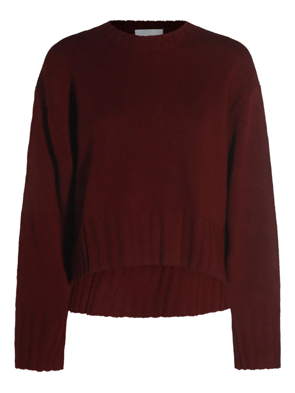Allude crew-neck ribbed-knit sweater - ブラウン Allude crew-neck ribbed-knit sweater - ブラウン