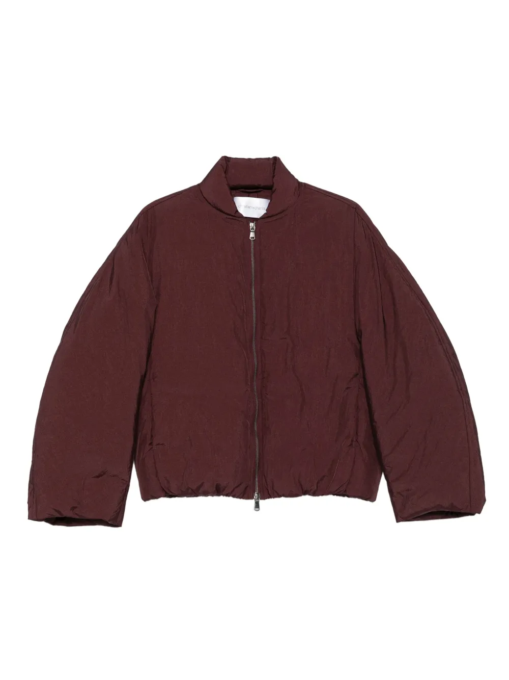 Christian Wijnants front-zip balloon-sleeve coat | Red | Image 1
