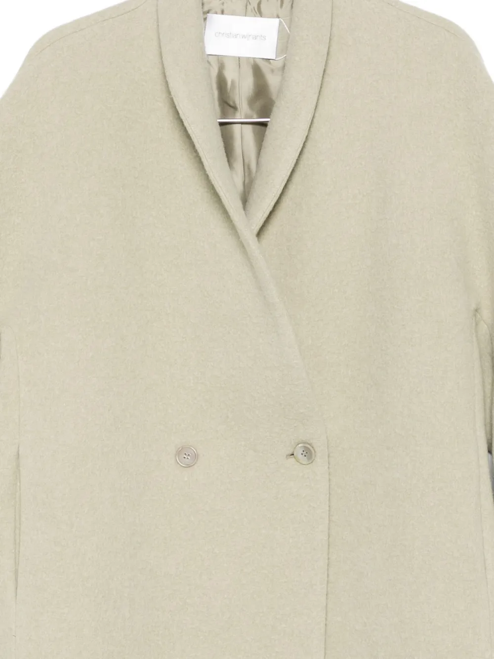 Christian Wijnants Caparis Shawl-collar Double-breasted Coat In Neutral