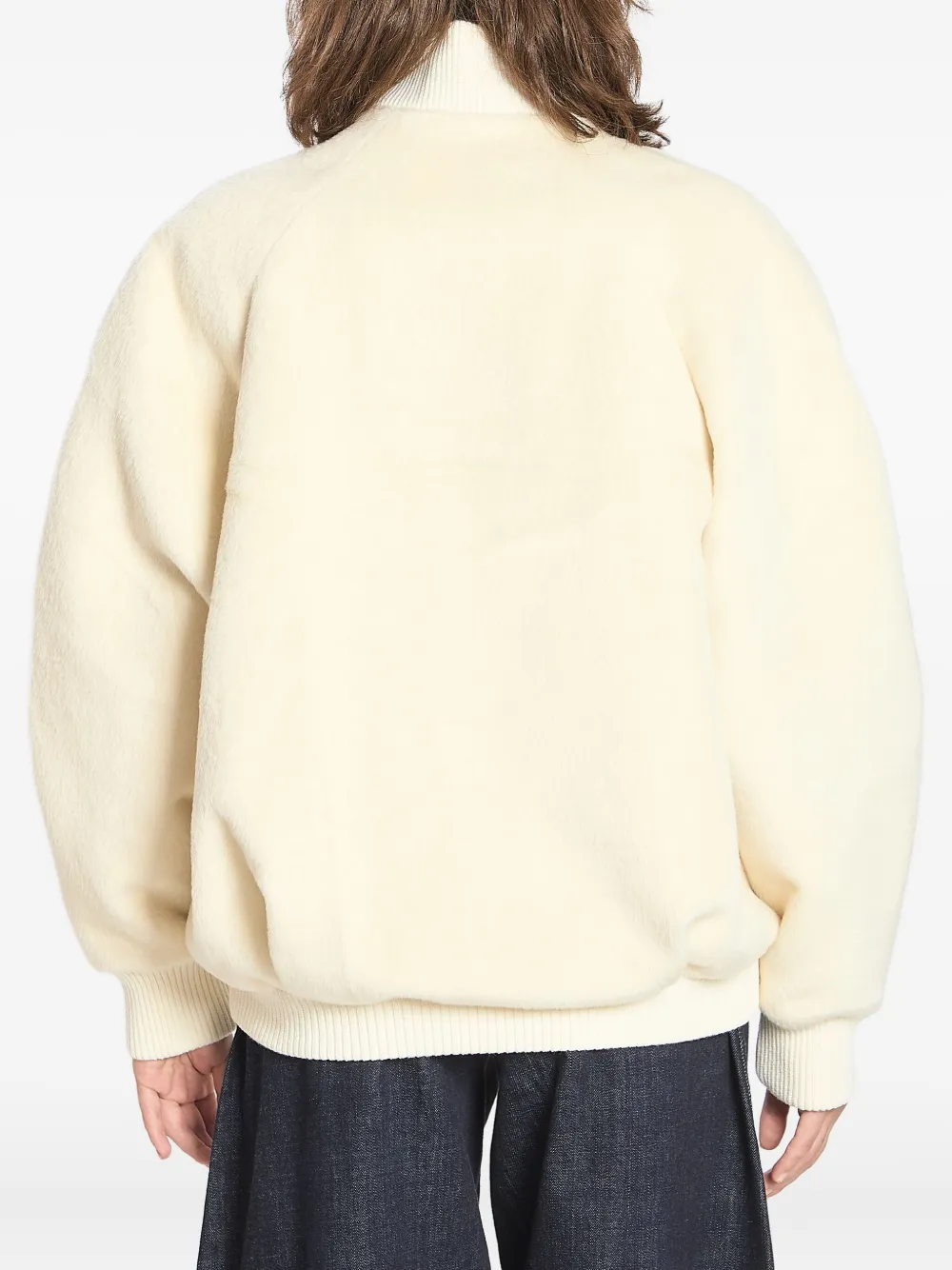 Jacquemus Pilu Oversized Alpaca Wool Jacket In Brown