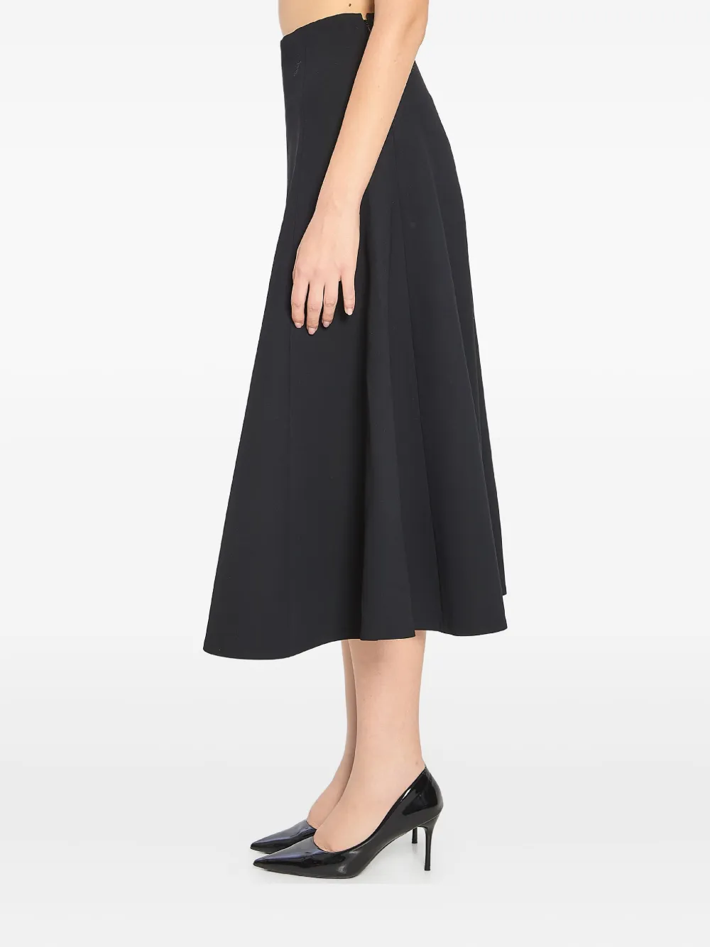 Jacquemus flared midi skirt - Nero