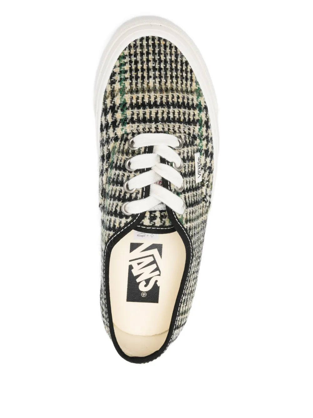 Vans check tweed sneakers Black