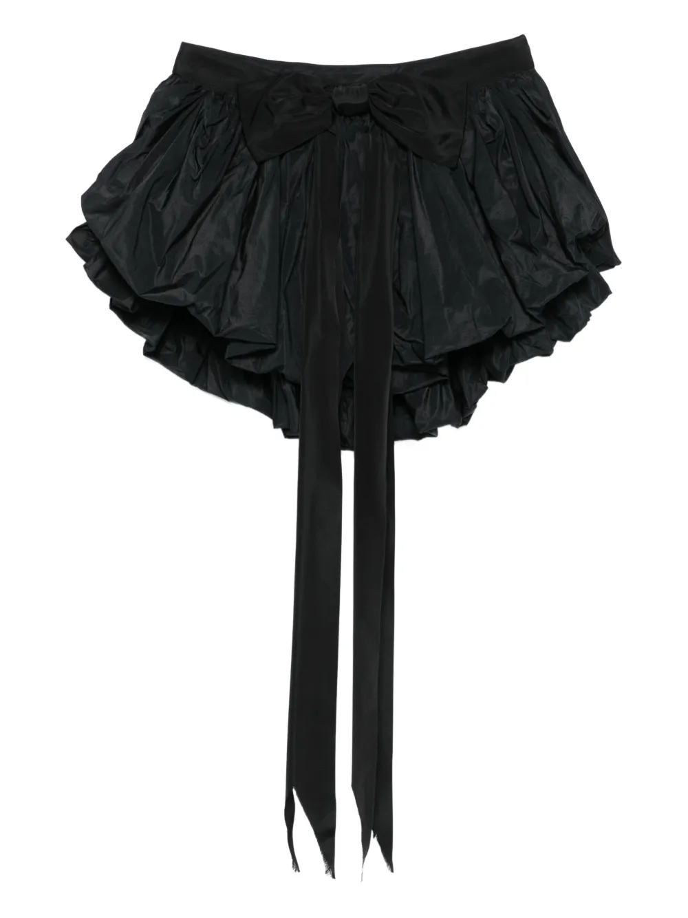 DSQUARED2 bow-detailed ruffled mini skirt | Black | Image 1