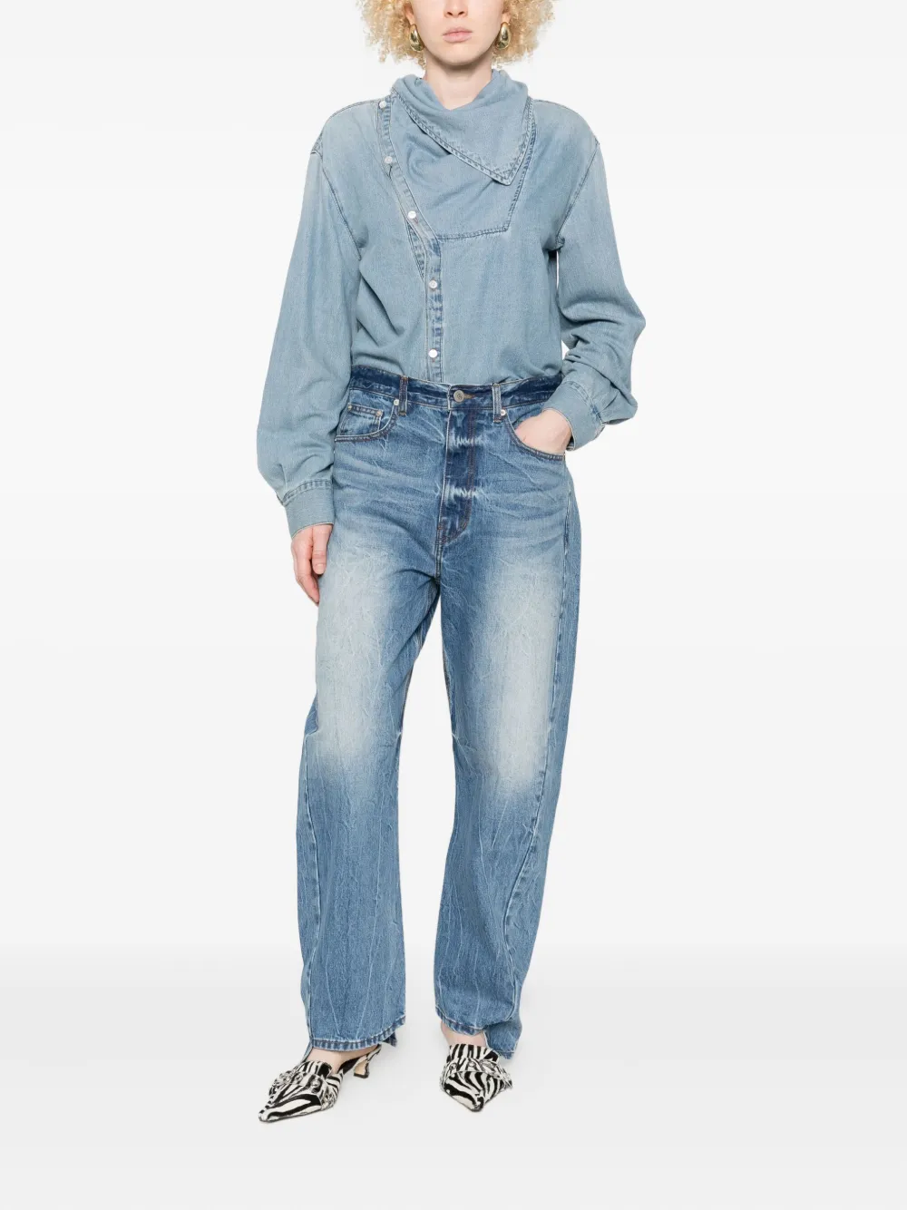 YCH Denim blouse - Blauw