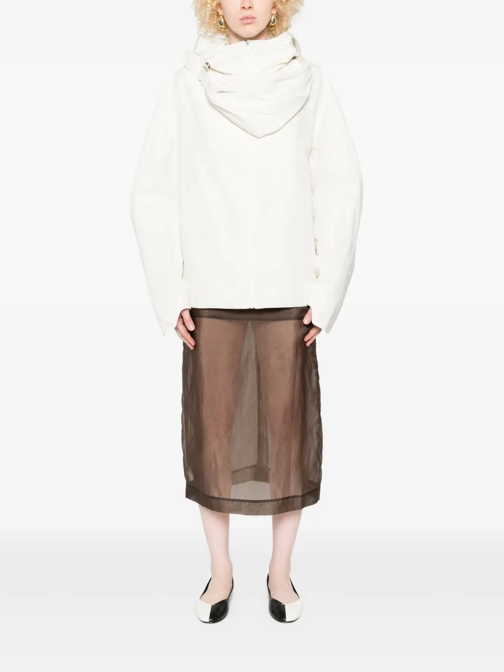 YCH jakke med hætte og lynlås | Oversize jakker | Image 2