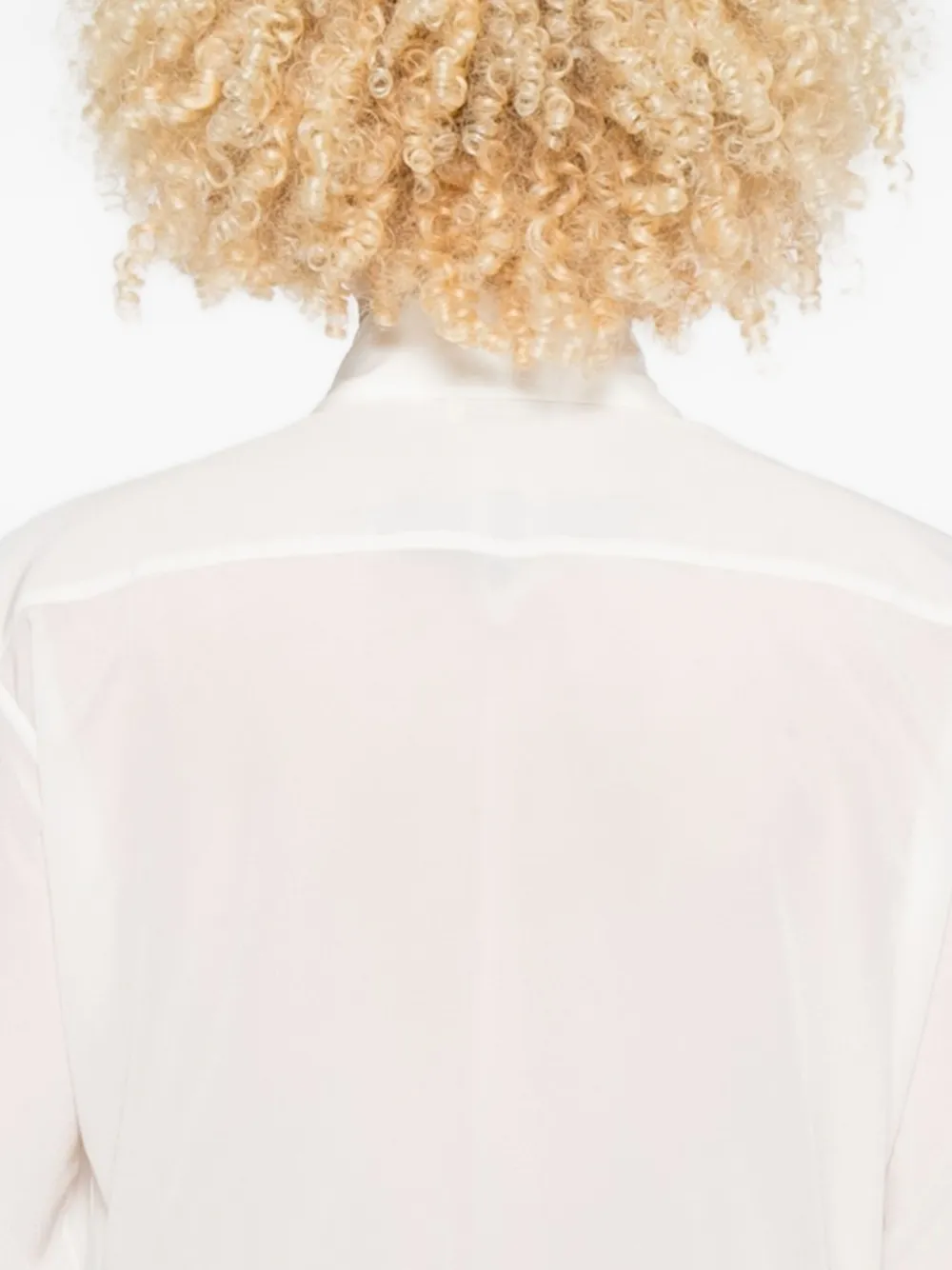 Mazzarelli Button-down Long-sleeved Shirt In White