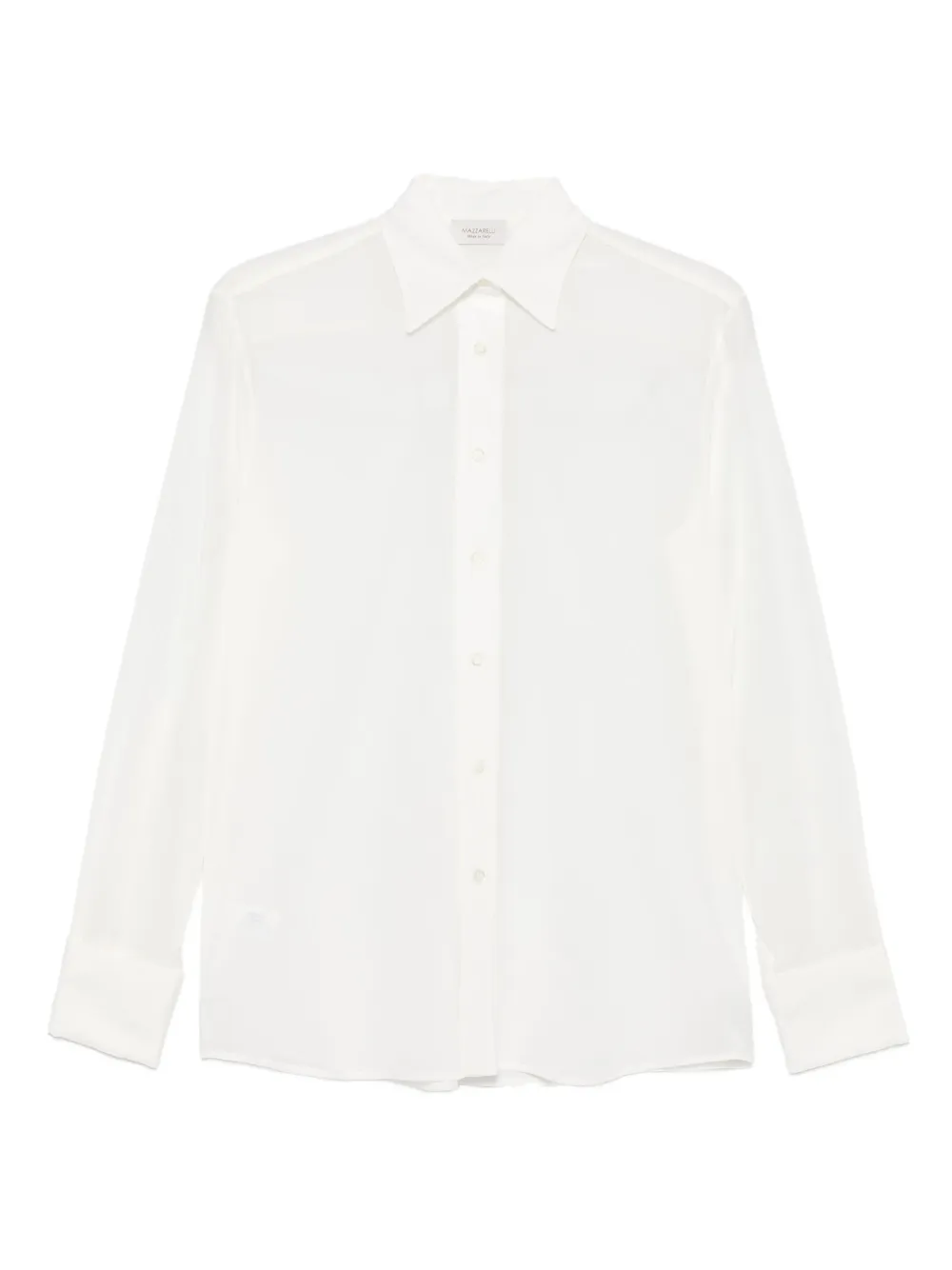 Mazzarelli long-sleeve button-up shirt | White | Image 1