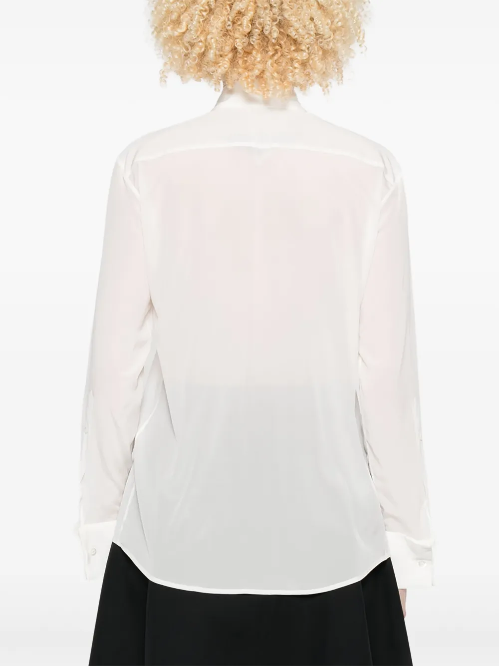 Mazzarelli Button-up blouse Wit