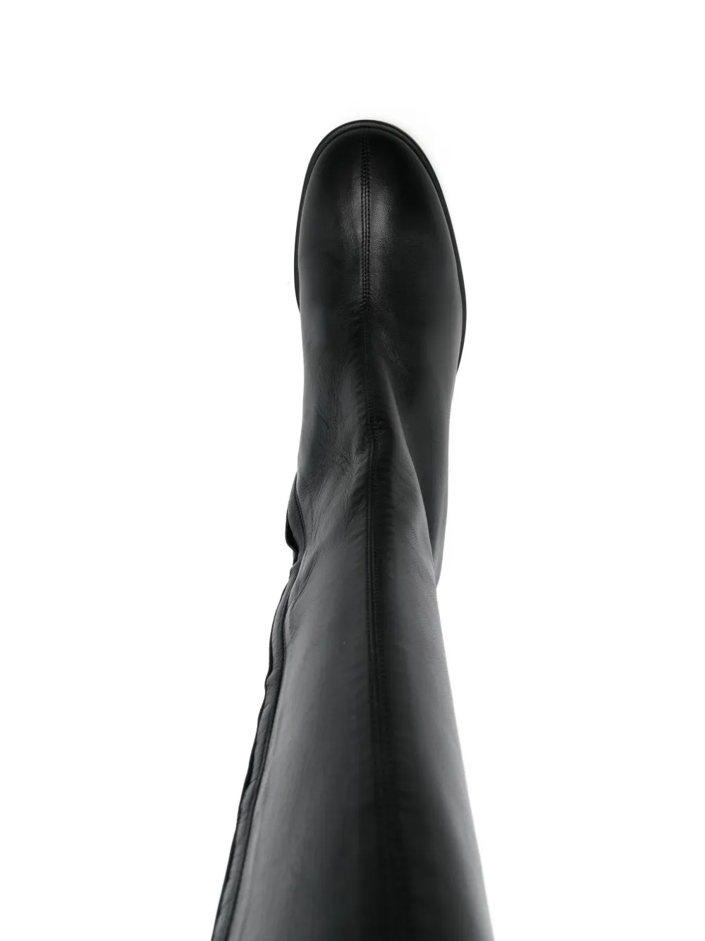 Aeyde Ariana Nappa-leather Block-heel Boots In Black