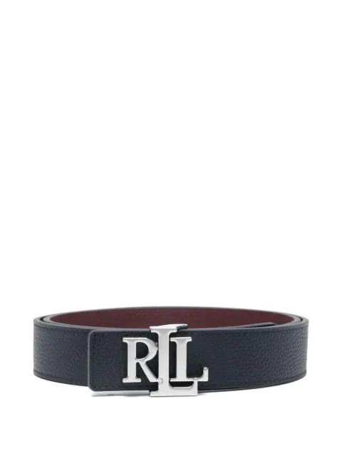Polo Ralph Lauren logo-plaque leather belt
