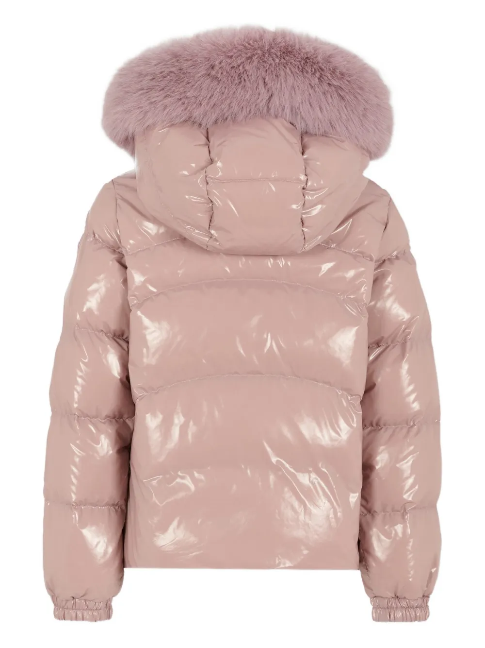 Colmar Quilted Fur-trimmed Jacket In Pink