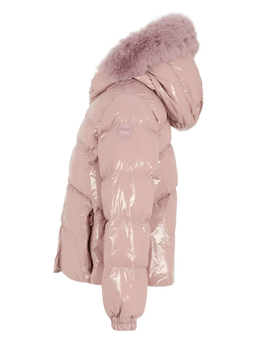 Colmar Quilted Fur-trimmed Jacket In Pink
