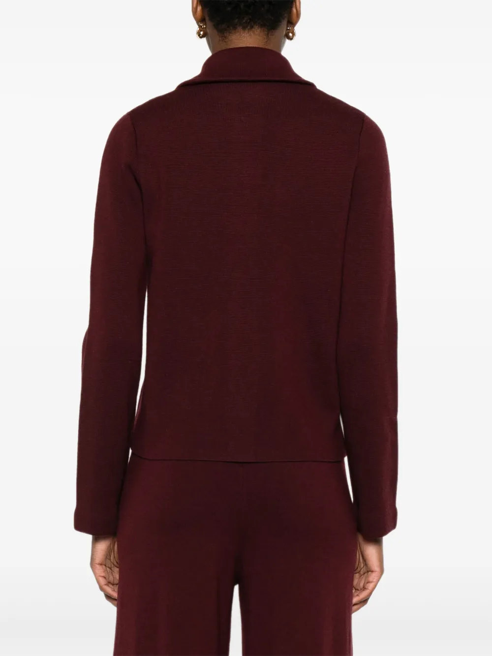 Hugenberg Buttoned Patch-pocket Cardigan In Brown