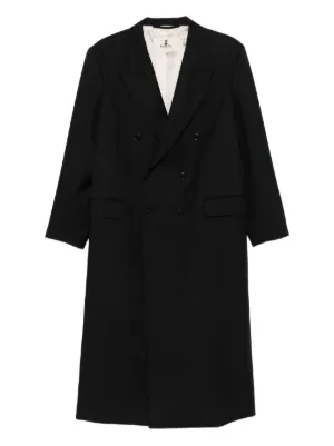 JW Anderson ベルテッド ダブルコート | ブラック | FARFETCH JP