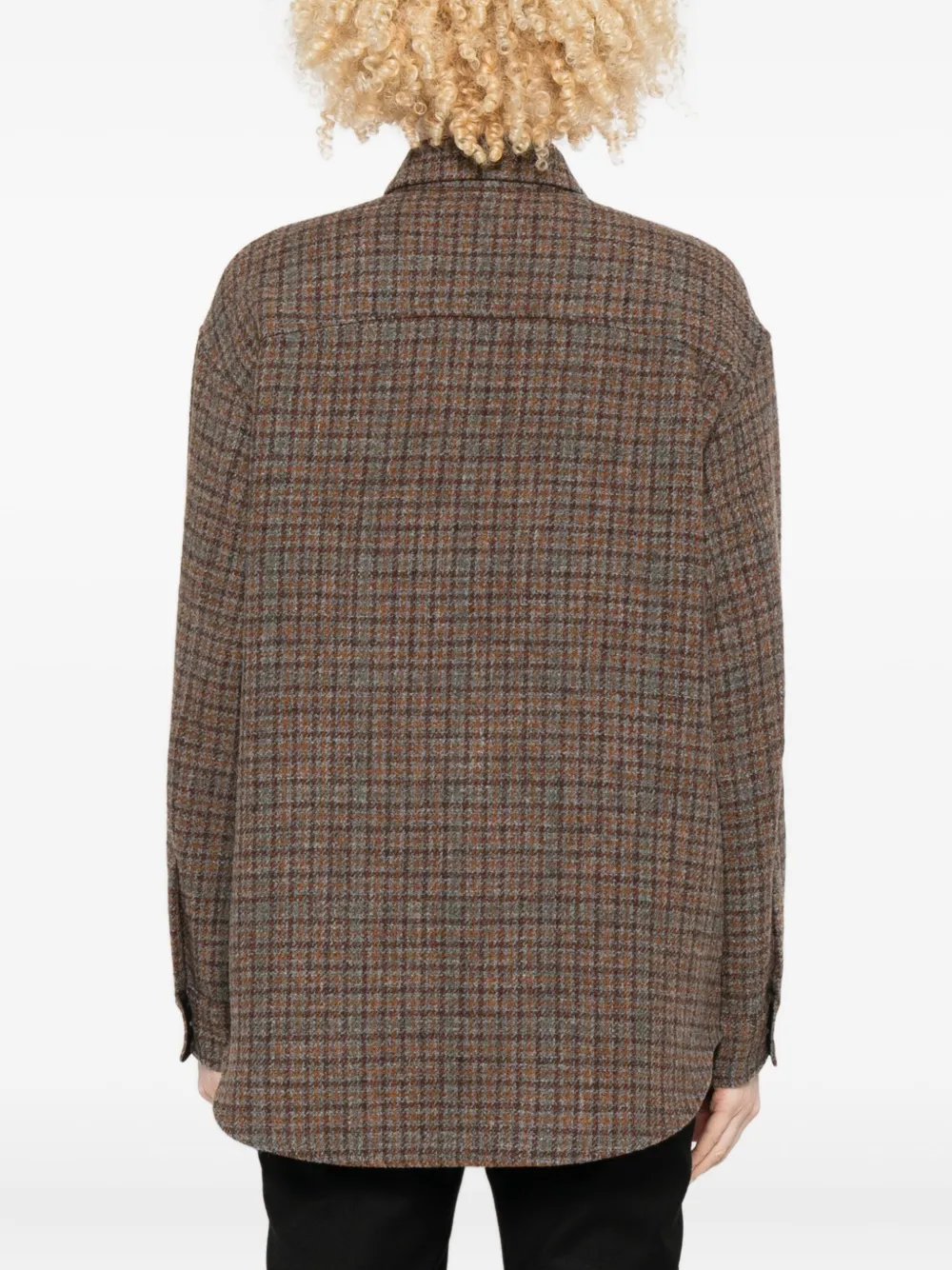 Barena Geruit shirt Bruin