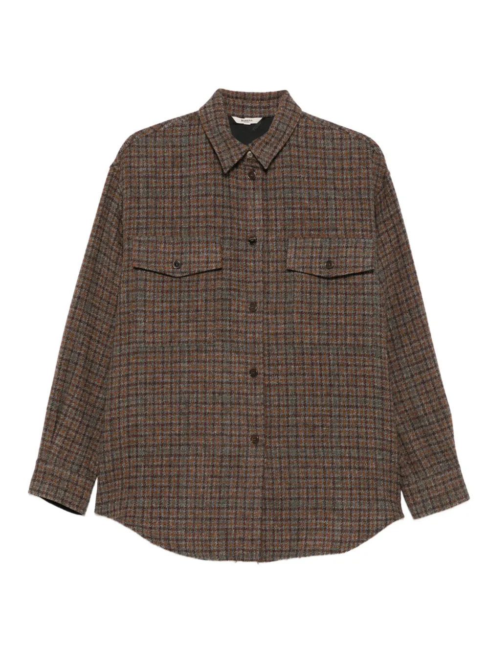 Barena checked shirt | Brown | Image 1