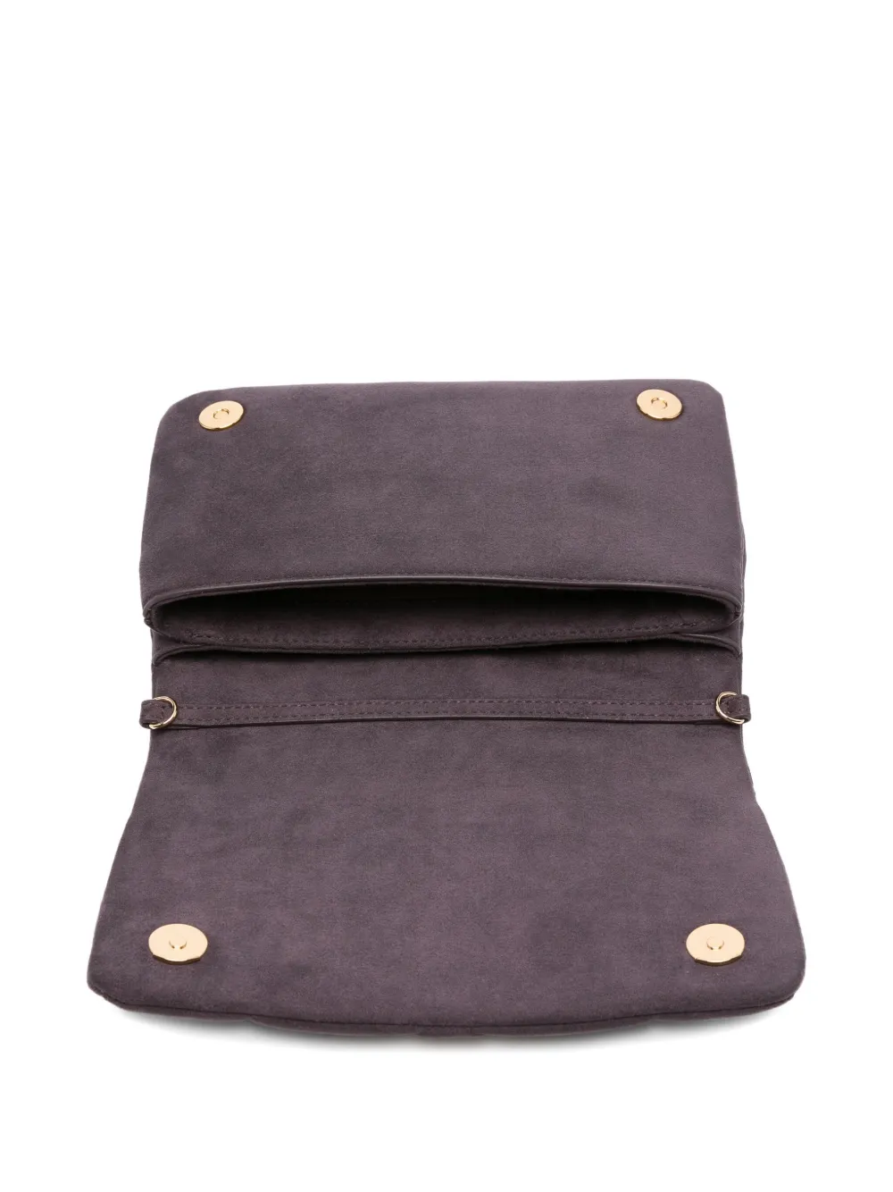 Love Moschino Quilted Logo-plaque Shoulder Bag In Purple
