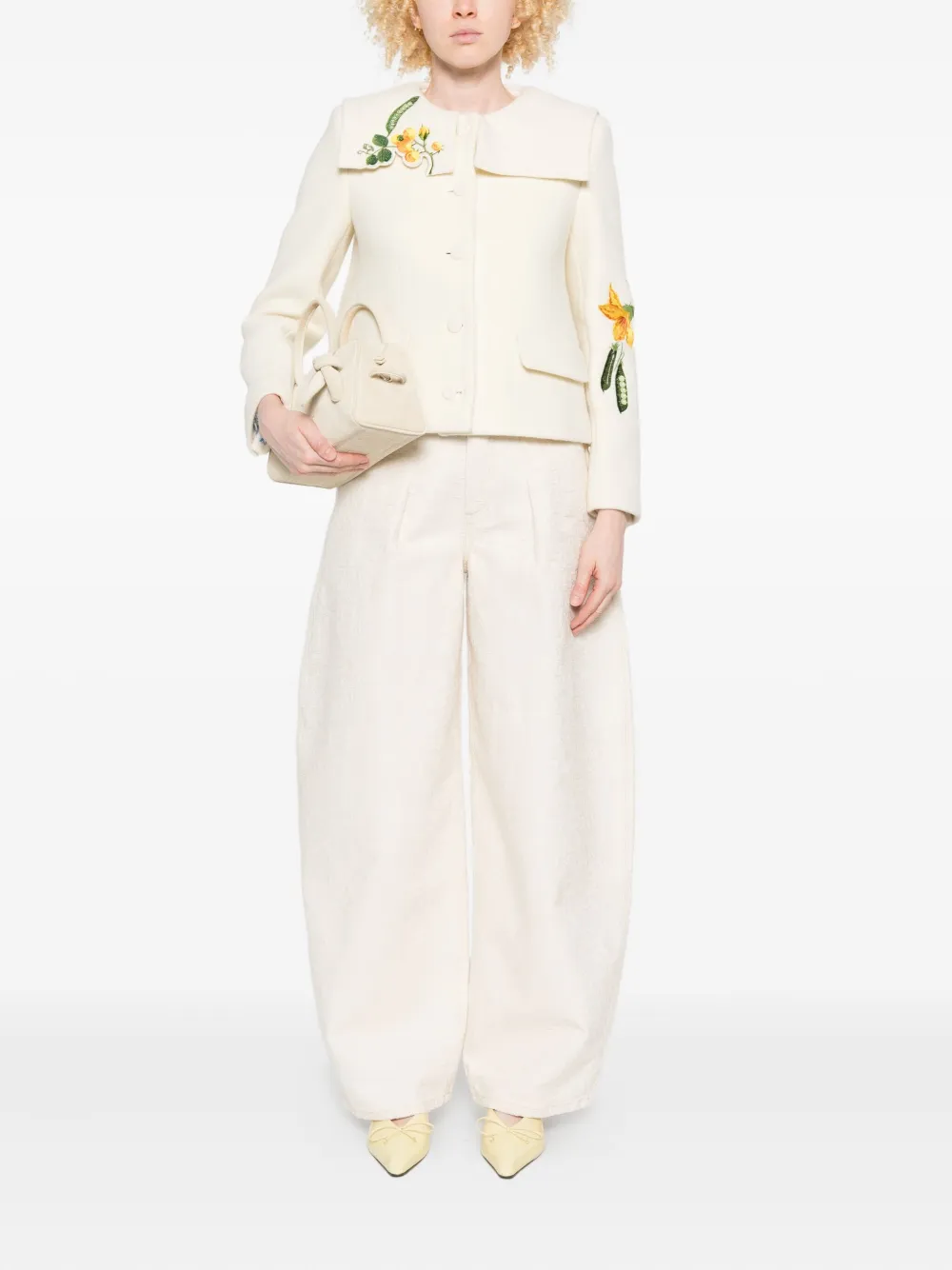 Vivetta floral-embroidered collar jacket | Fitted Jackets | Image 2