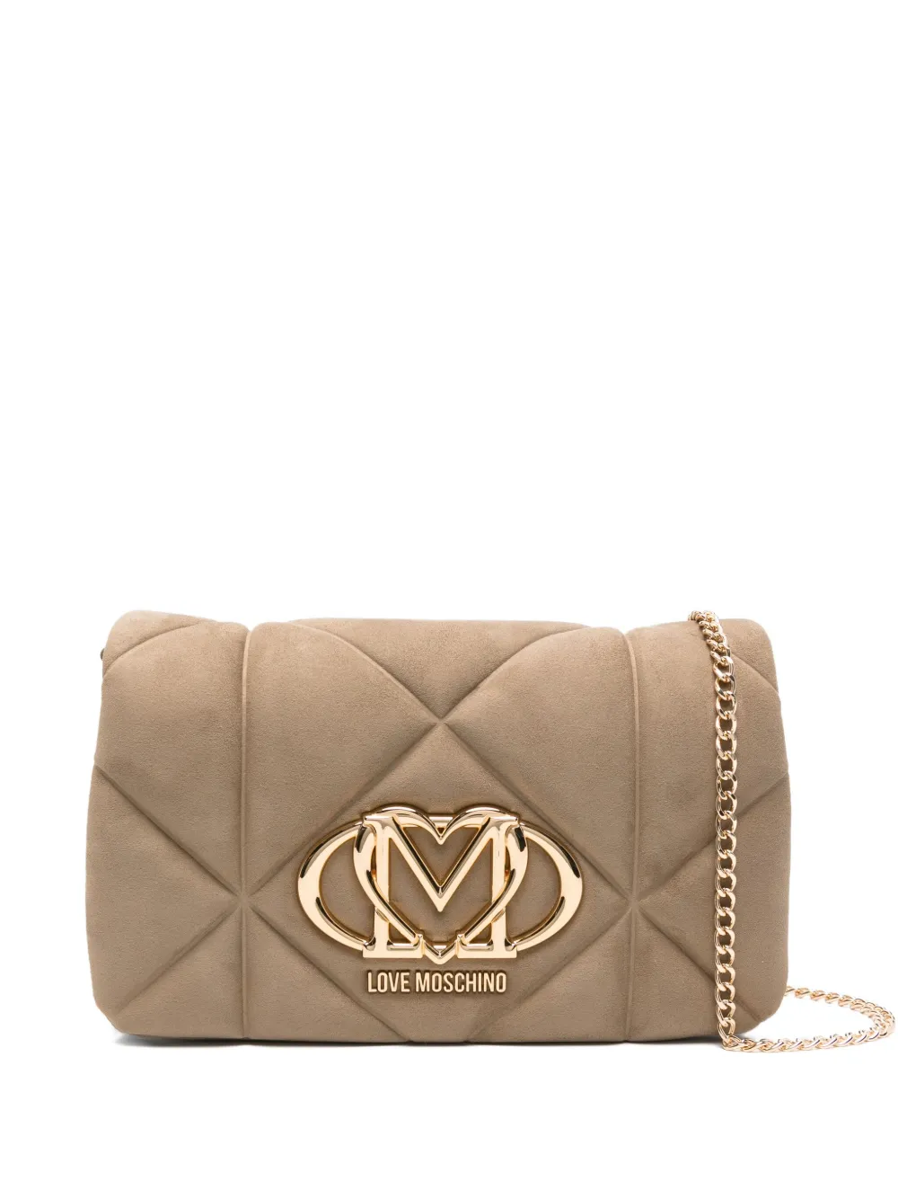 Love Moschino quilted-effect logo-plaque cross body bag | Neutrals | Image 1