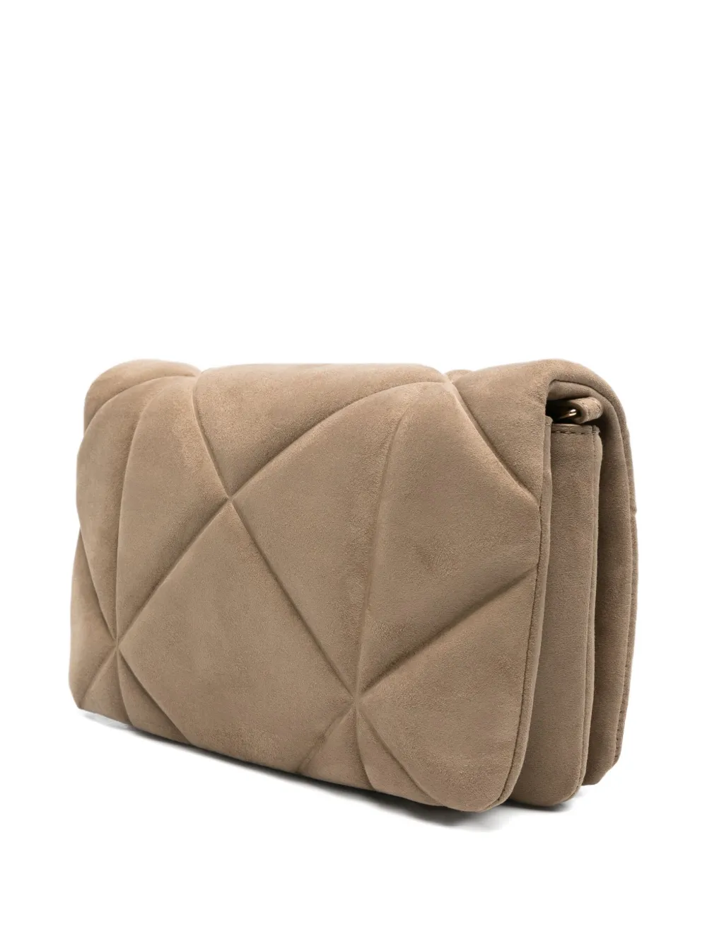Love Moschino Quilted-effect Logo-plaque Cross Body Bag In Neutral