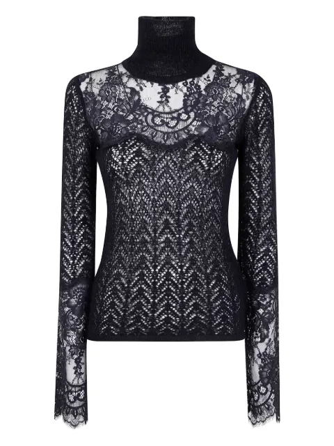 Blumarine top con cuello de tortuga