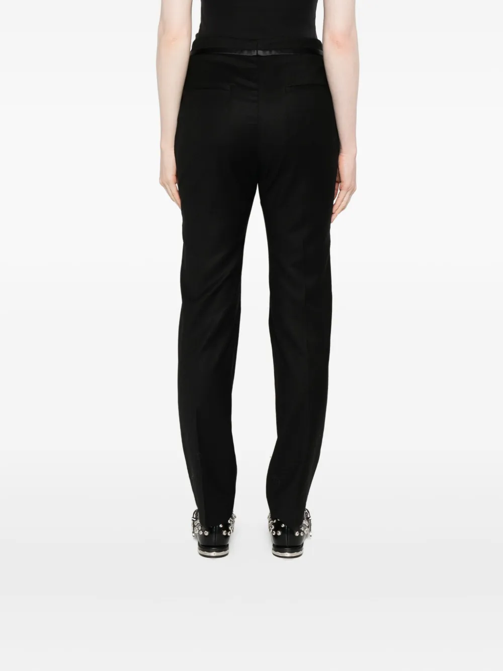 Barena Venezia Satin-trimmed Trousers In Black