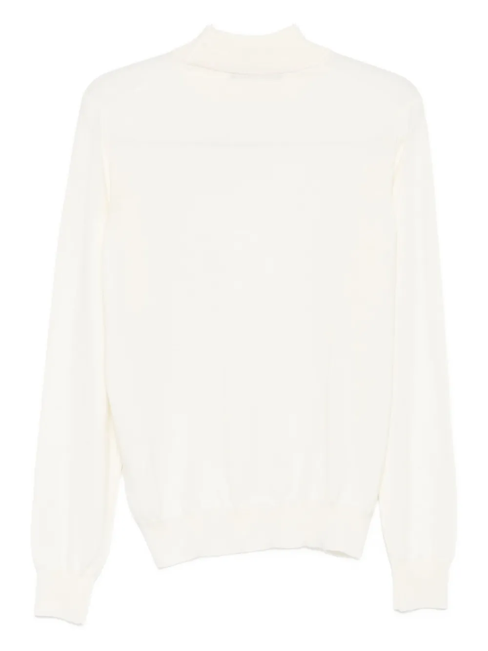 Tagliatore high-neck long-sleeve sweater - Wit