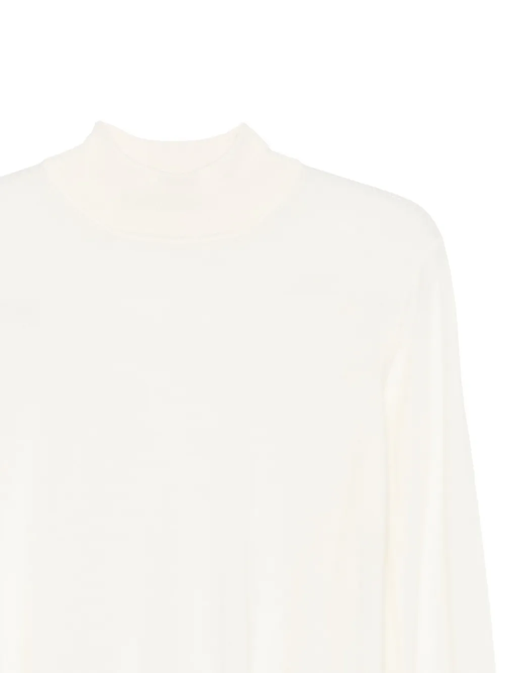 Tagliatore Trui met hoge hals en lange mouwen Wit