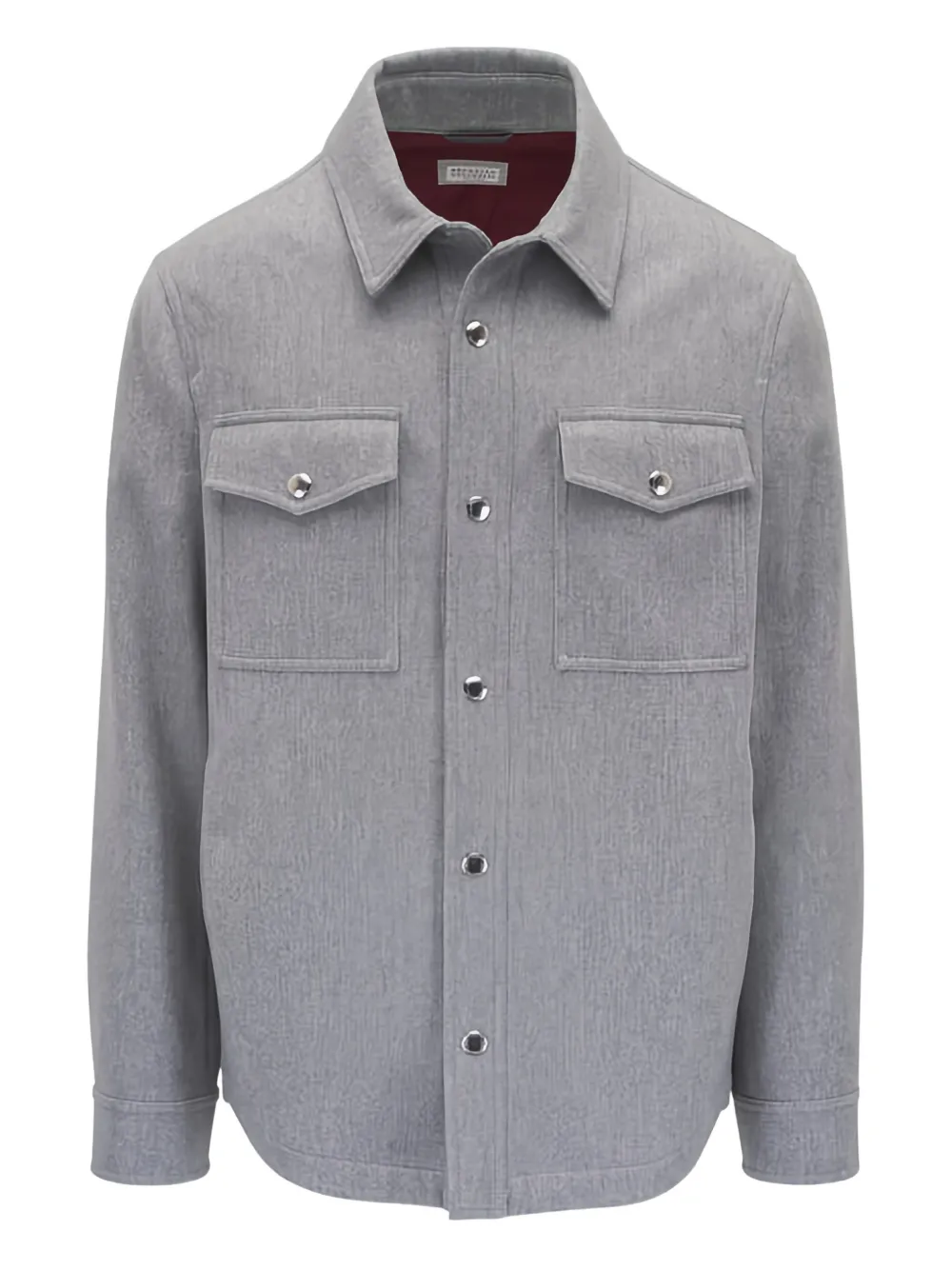 Brunello Cucinelli shirt-style pocket jacket - Grigio