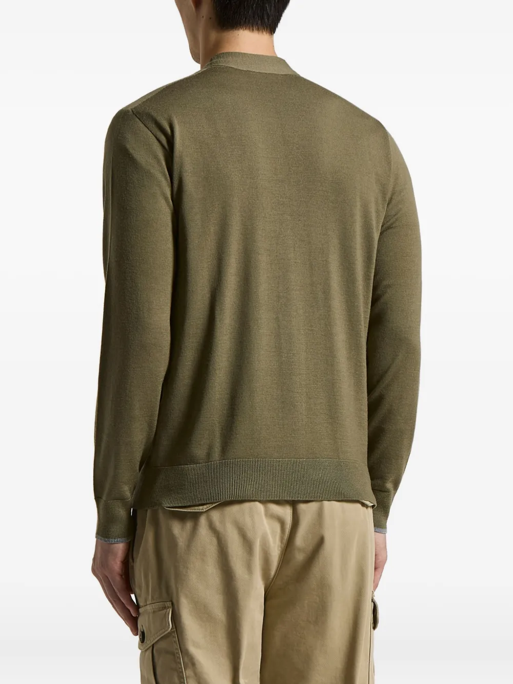 Peserico Vest met V-hals Groen