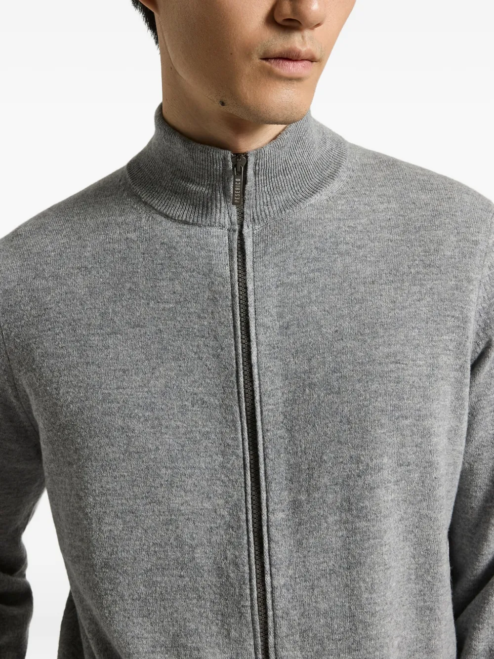 Peserico Vest met rits Grijs