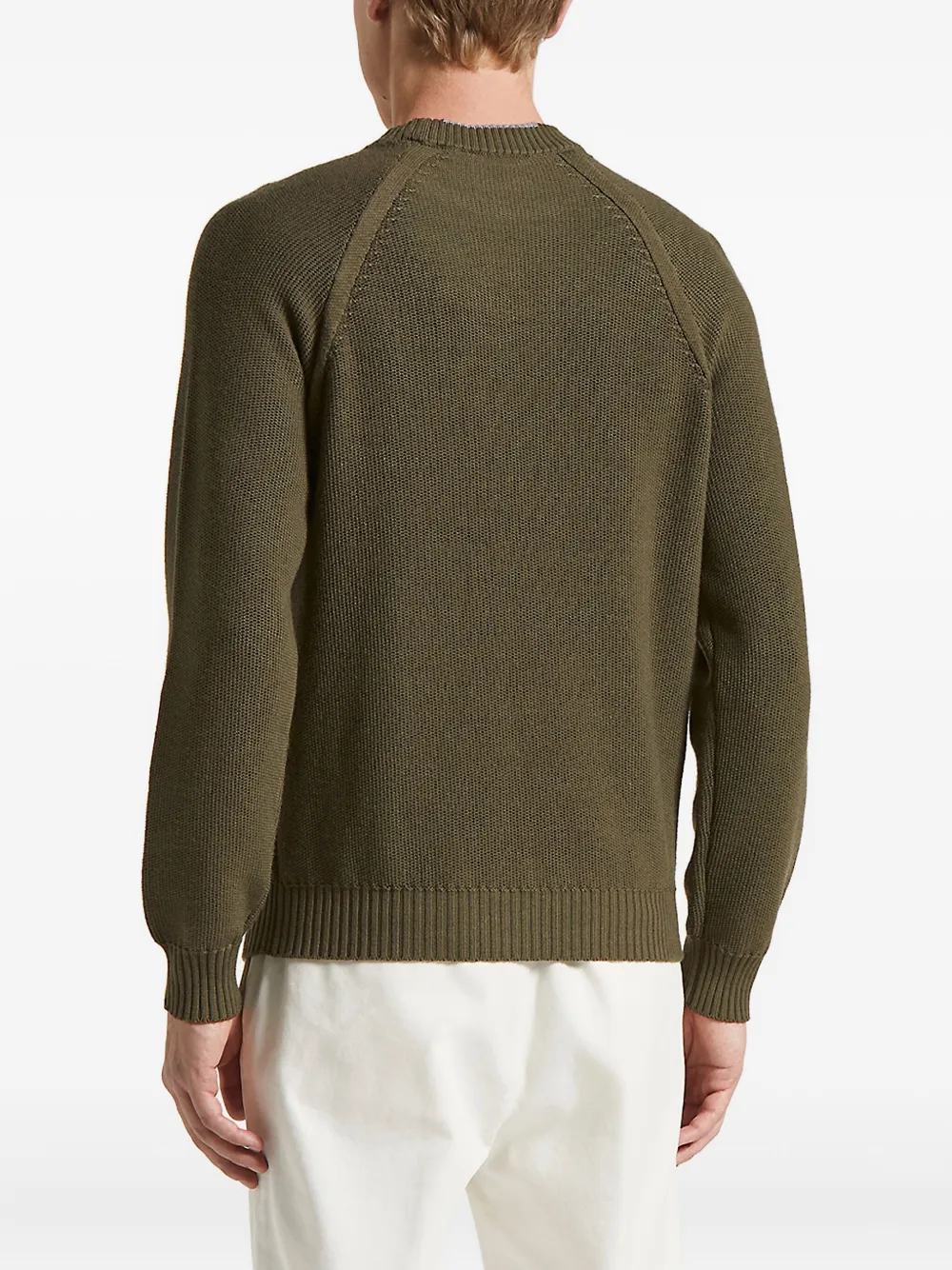Peserico Raglan-sleeve Knitwear Sweater In Green