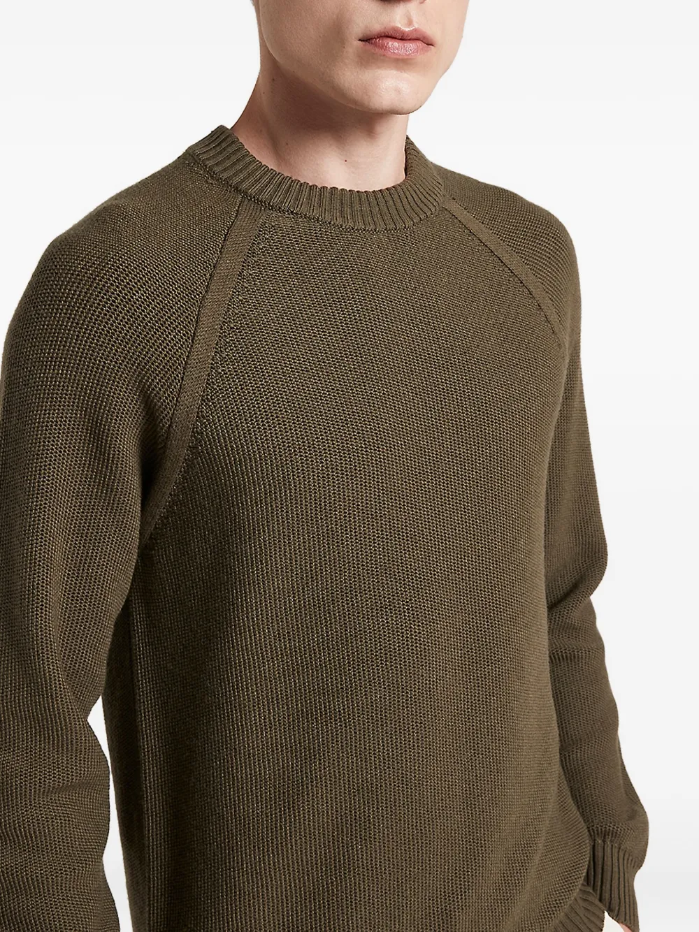 Peserico Raglan-sleeve Knitwear Sweater In Green