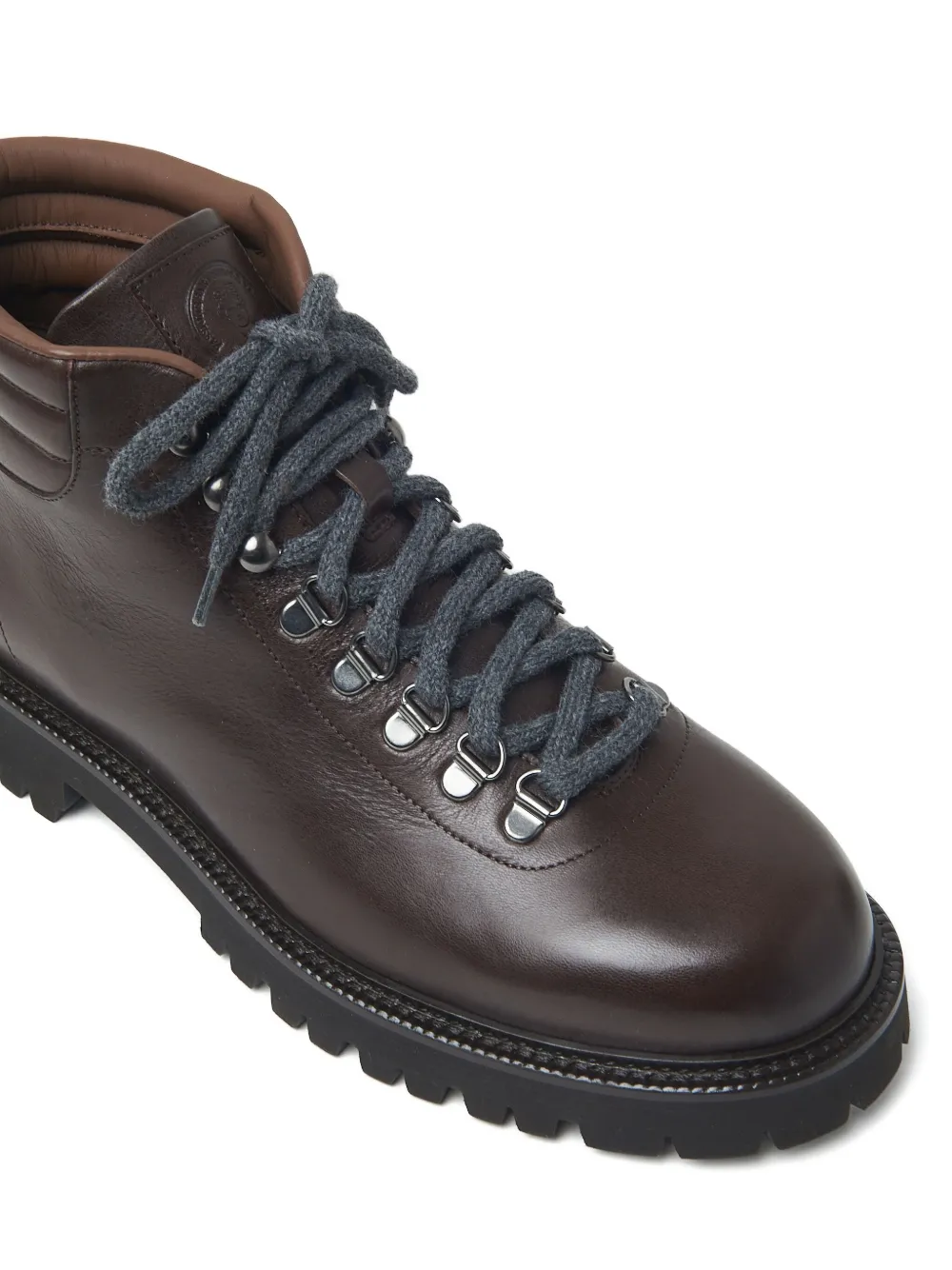 Peserico Leren veterlaarzen Bruin