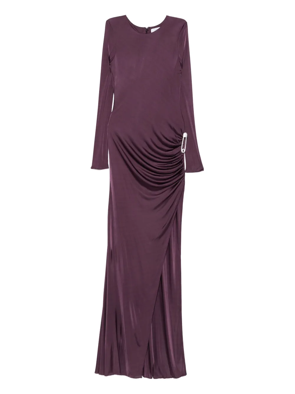 Giuseppe Di Morabito draped jewel-embellished gown | Purple | Image 1