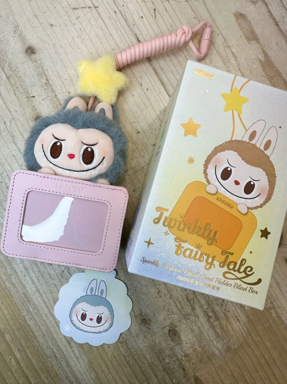 Pop Mart Labubu Plush Card Holder In Yellow
