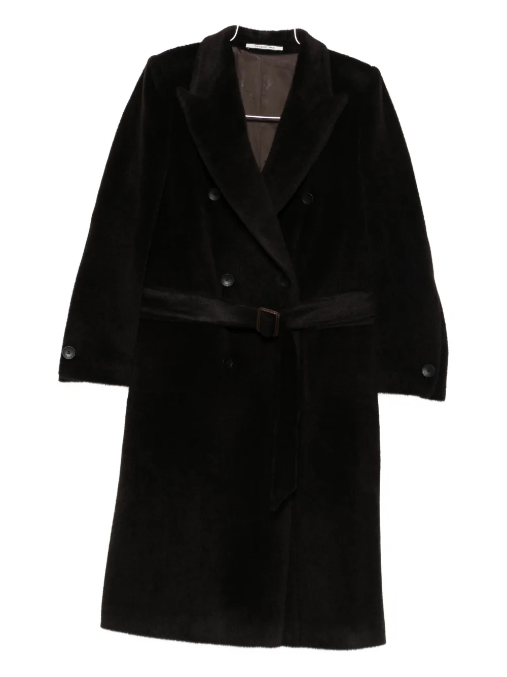 Tagliatore belted double-breasted coat - Marrone