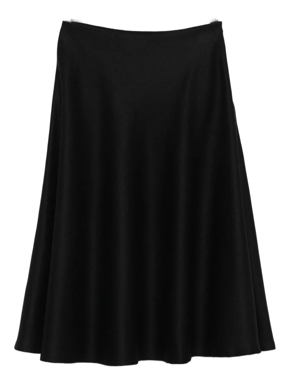 Tagliatore Flared A-line Midi Skirt In Black