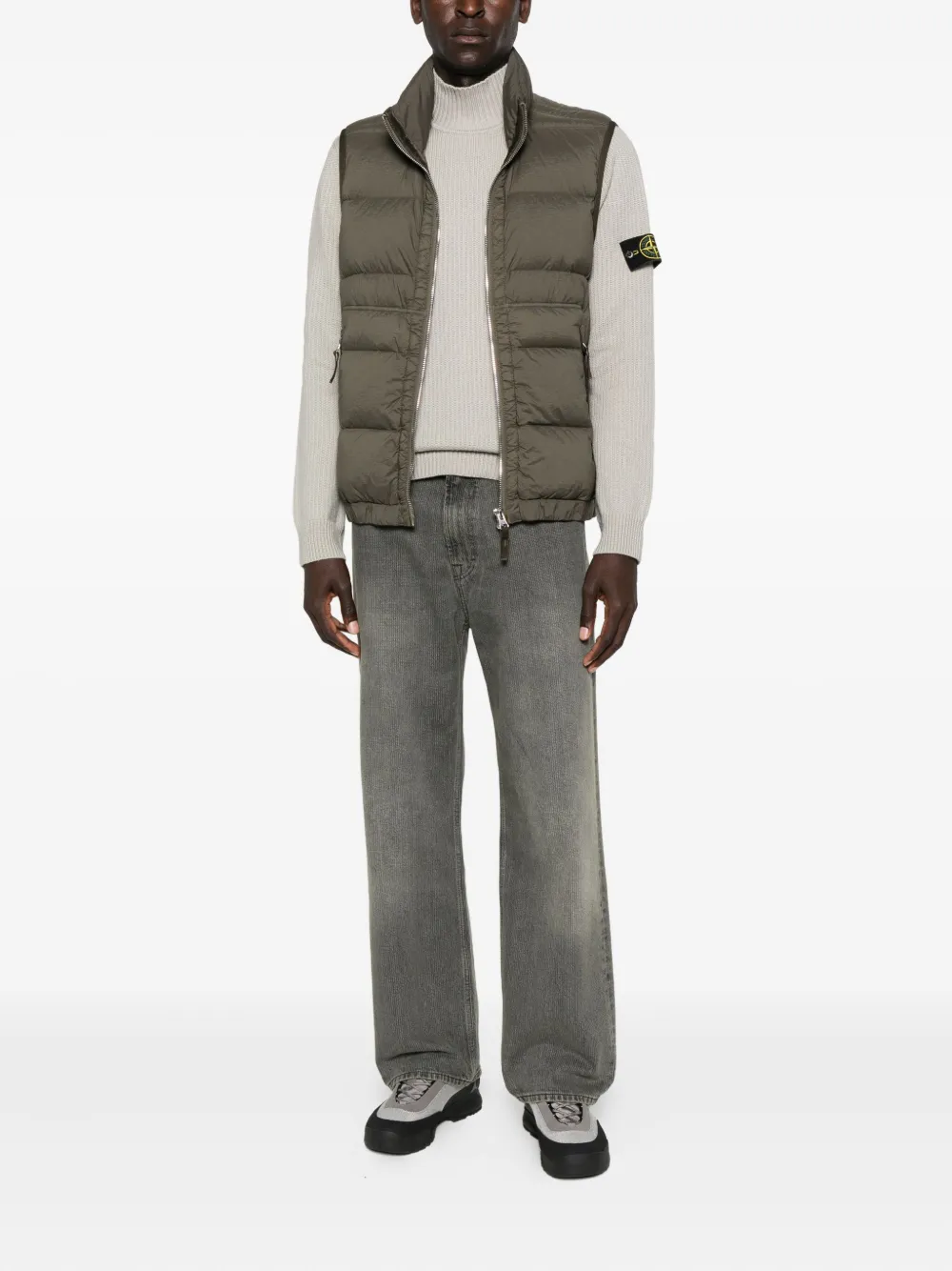 Stone Island quilted zip-front vest | Waistcoats & Gilets | Image 2
